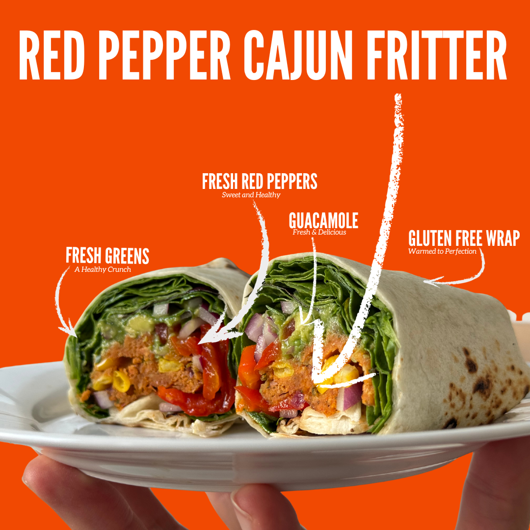 Red Pepper Cajun Fritter Wrap